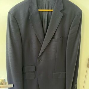 Hugo Boss Men's Charcoal Textured Two-Button Suit Jacket